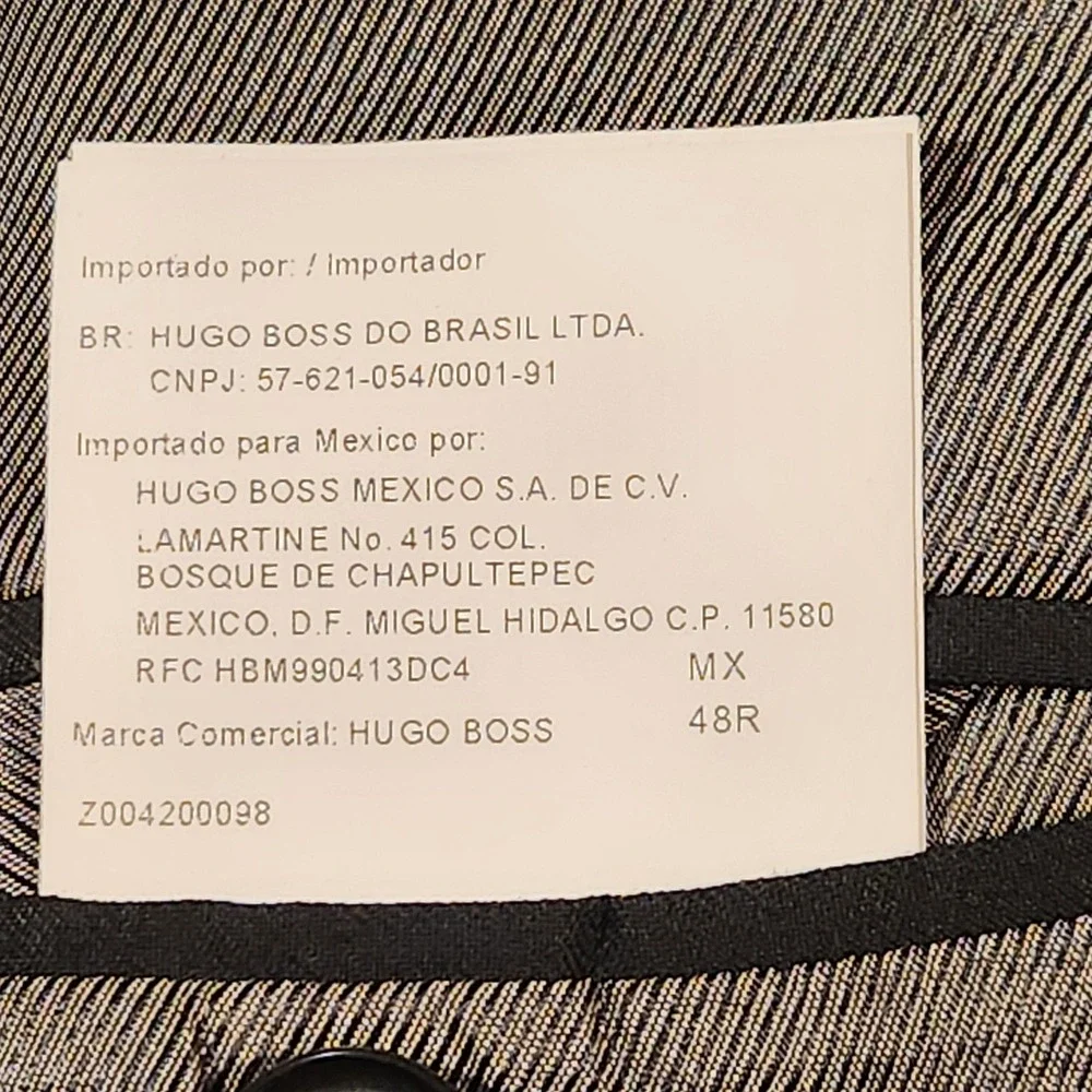 Hugo Boss Blazer Mens 48R‎ Black Super 110 Virgin Wool Pasolini/Movie USA